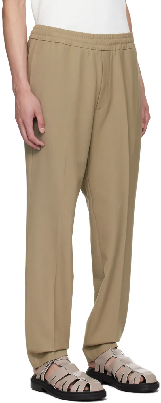 Elastic Waist Casual Pants