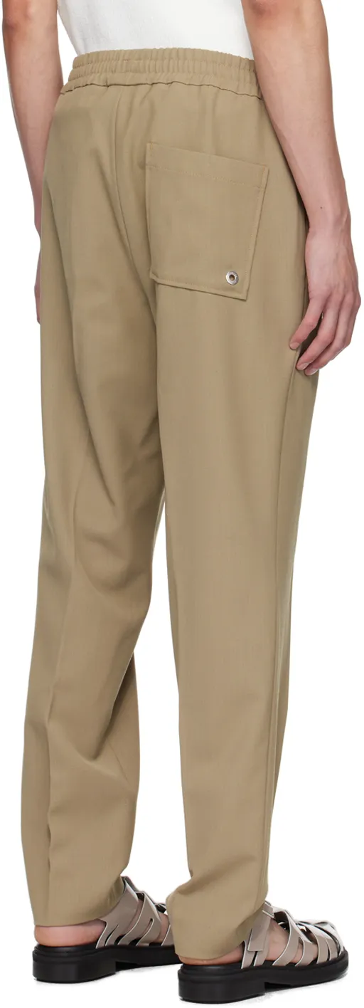 Elastic Waist Casual Pants