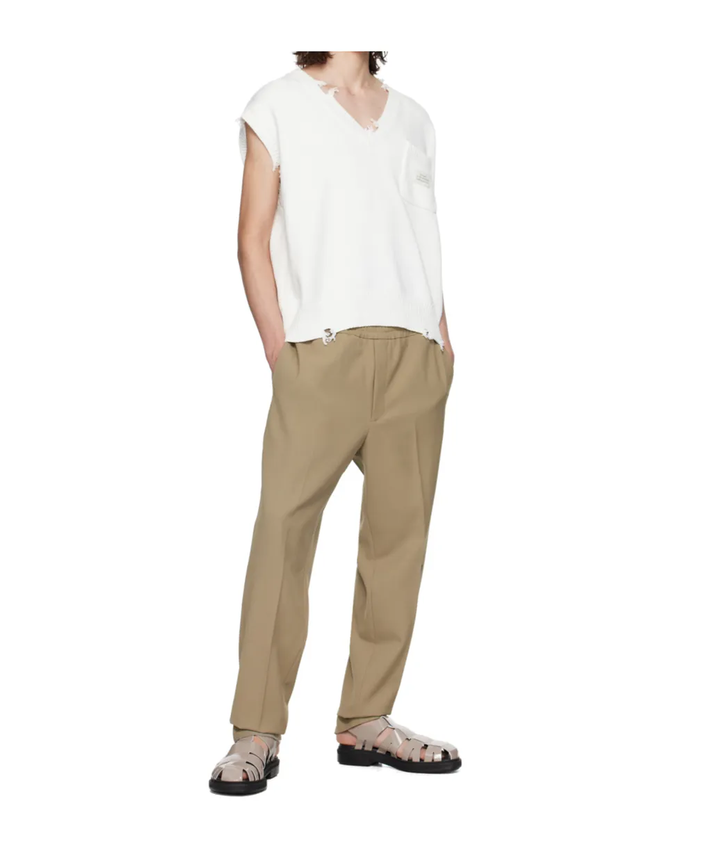 Elastic Waist Casual Pants