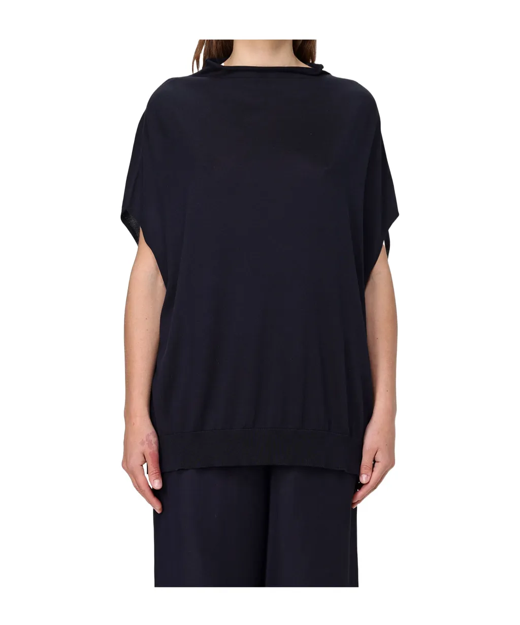 Roll-Neck Knitted Top