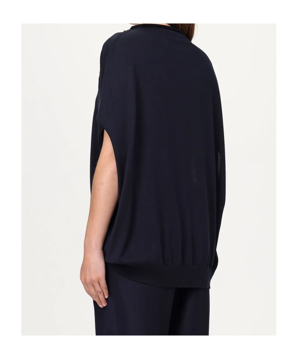 Roll-Neck Knitted Top