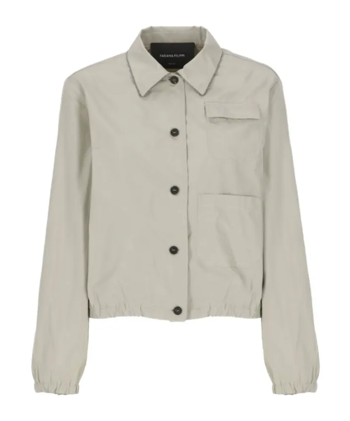Micro Faille Bomber Jacket