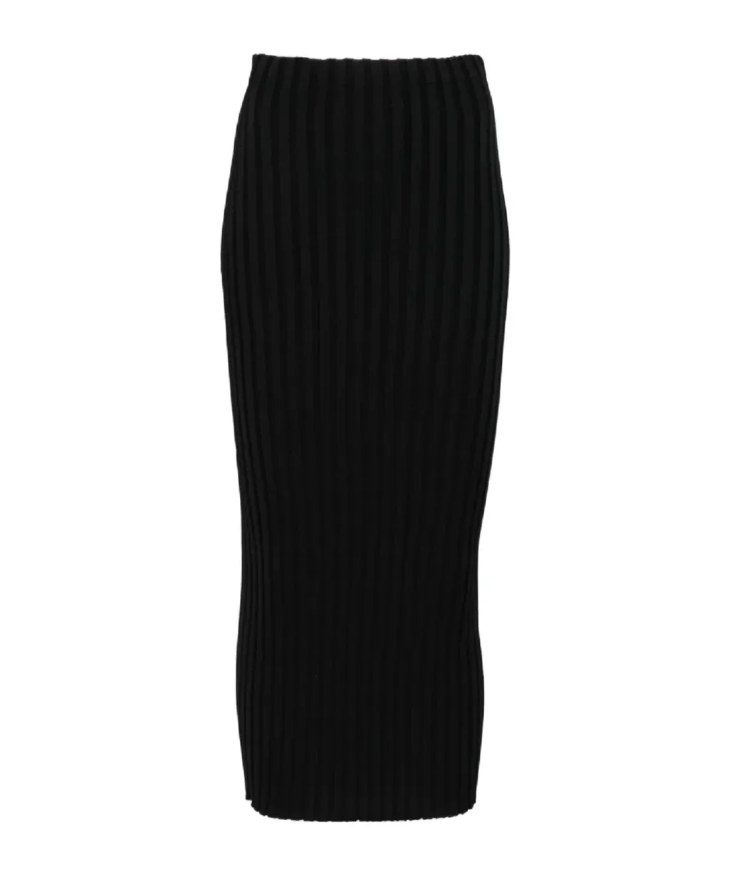 Ribbed-Knit Skirt