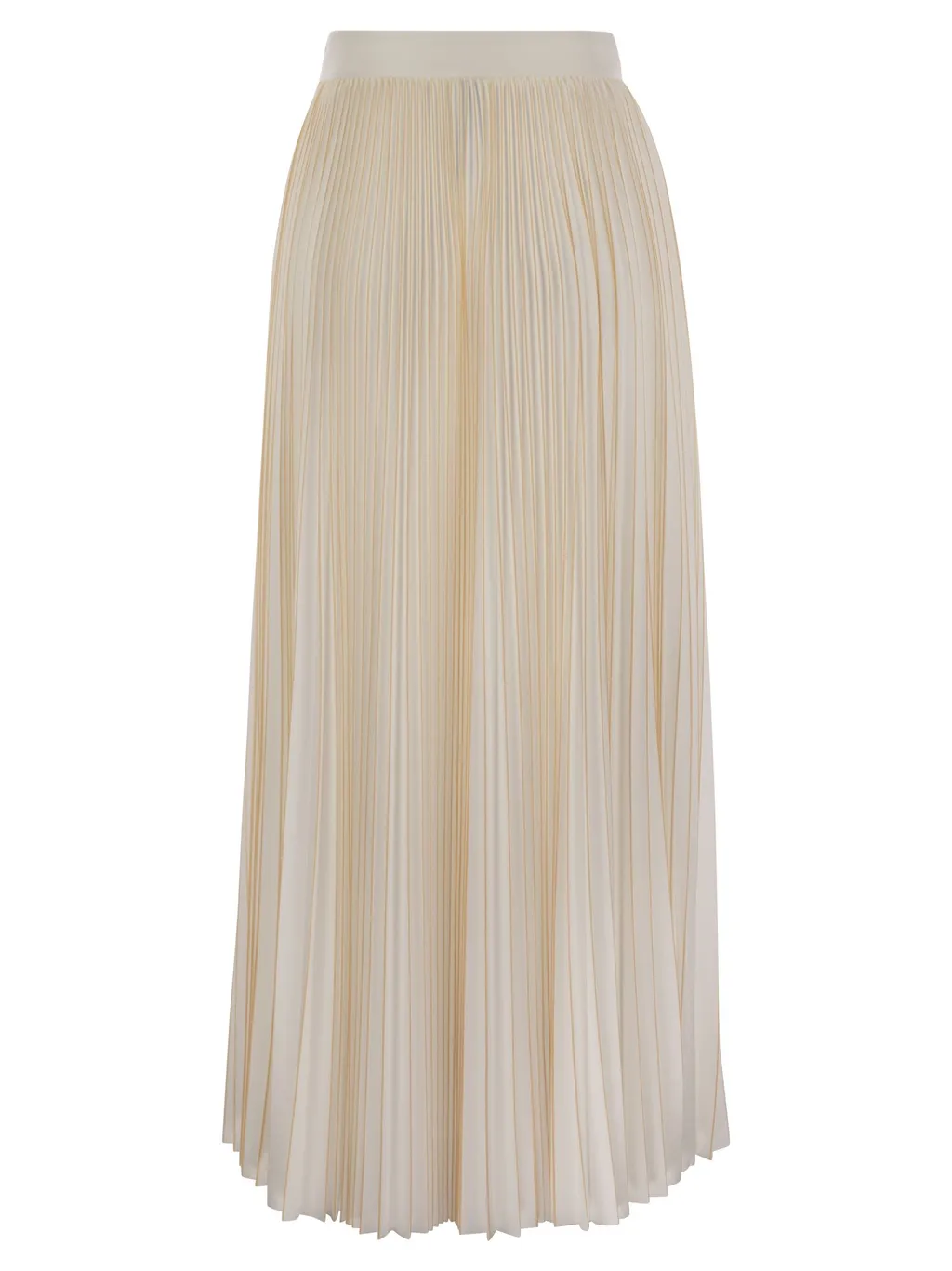 Zip Fastened Pleated Jersey Skirt