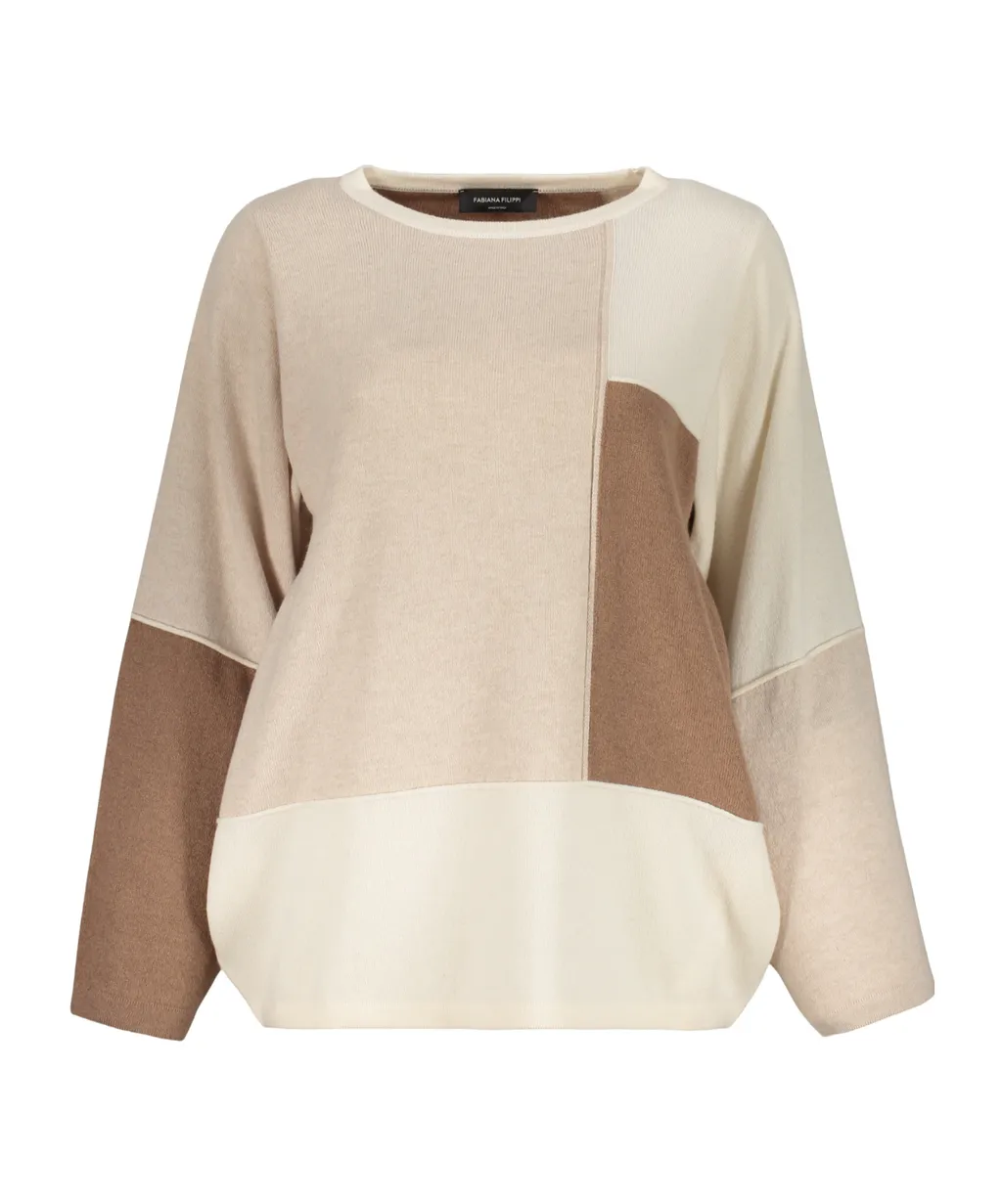 Round-Neck Long-Sleeve Sweater