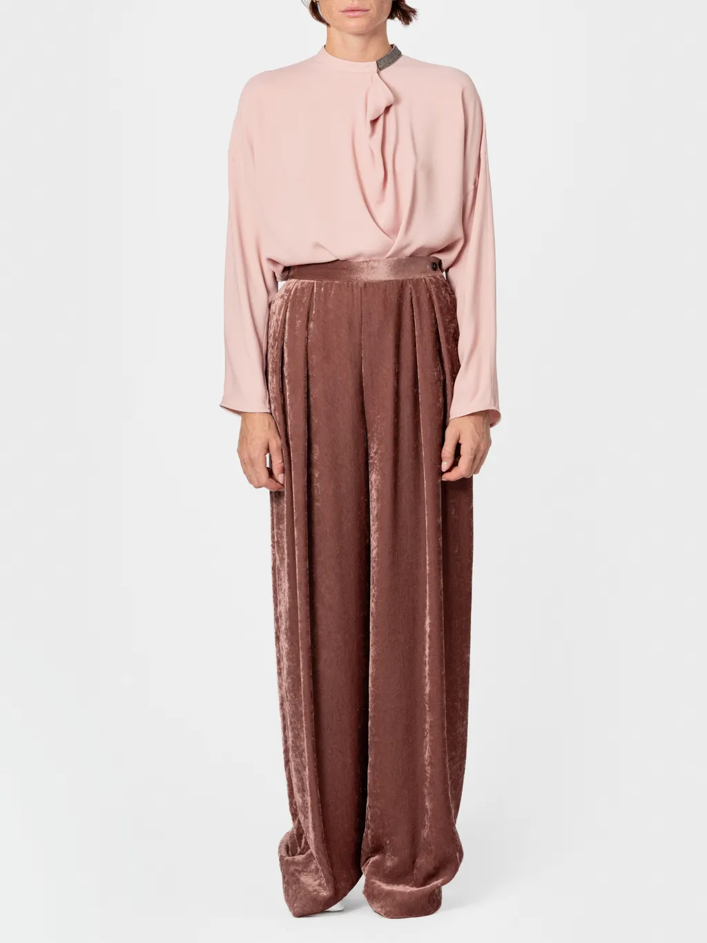 Waist Side Button Casual Pants