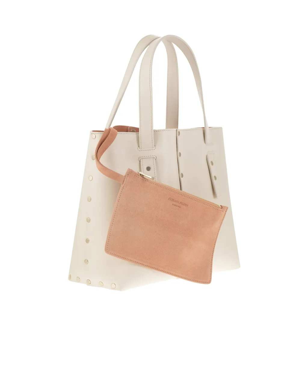 Stud Embellished Mini Tote Bag