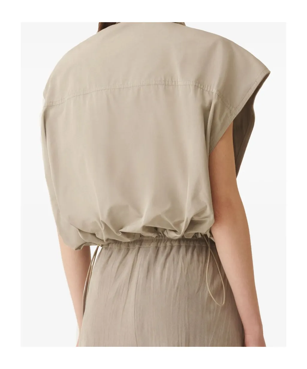 Suede Vest With Pockets