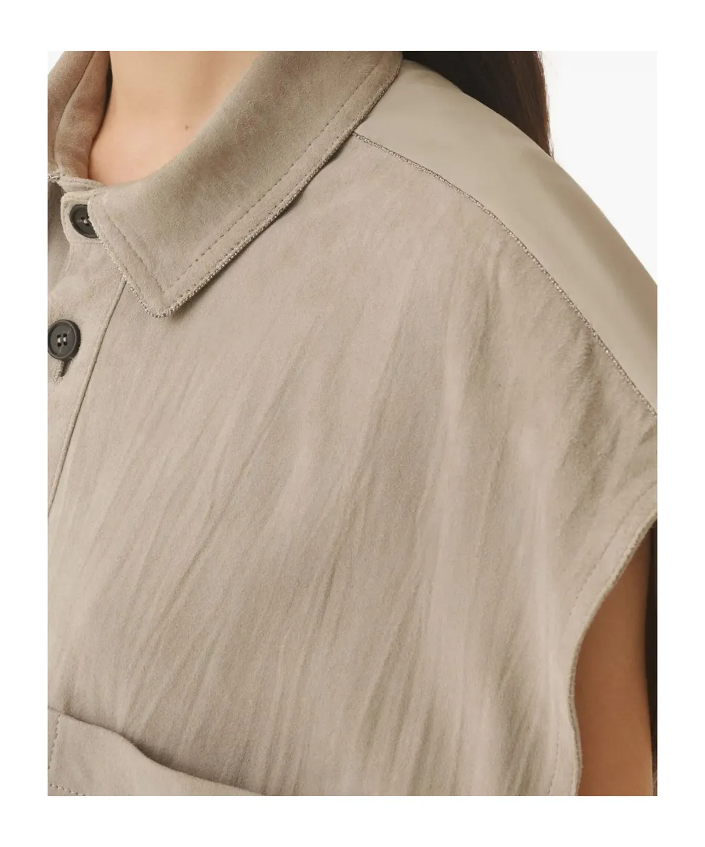 Suede Vest With Pockets
