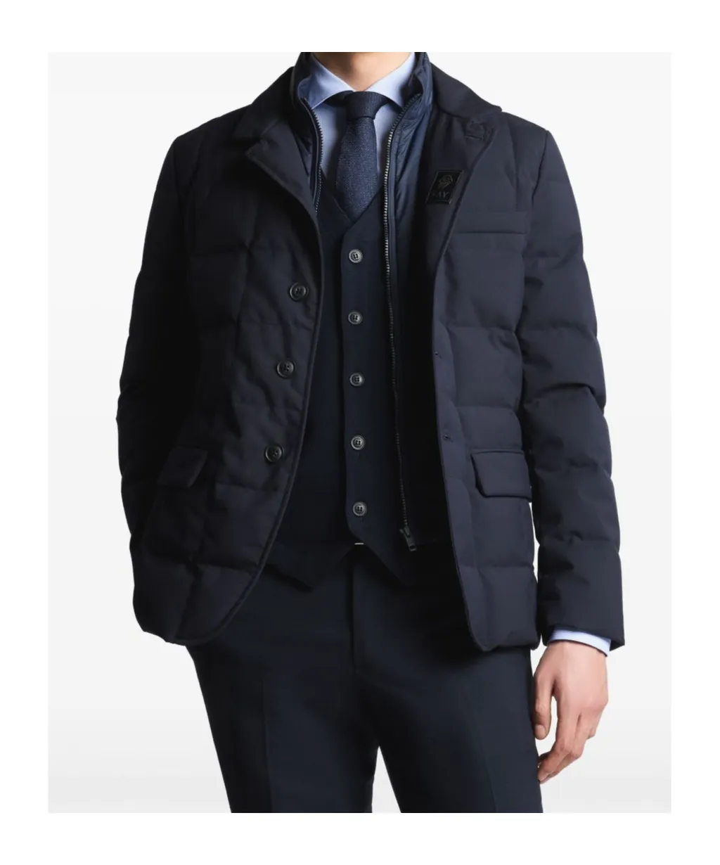 Quilted Button-Up Jacket