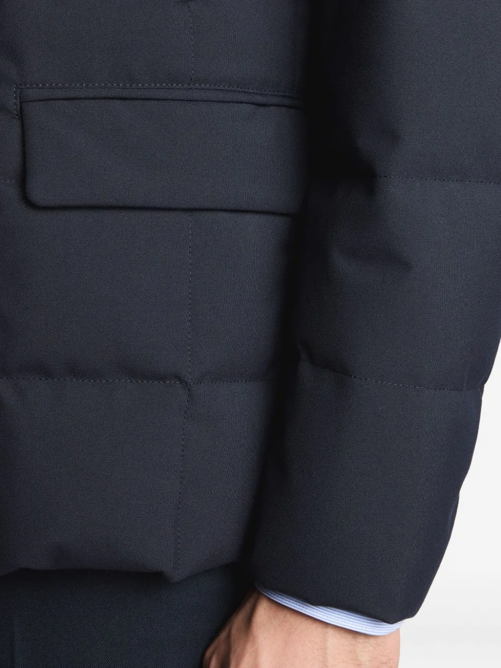 Quilted Button-Up Jacket