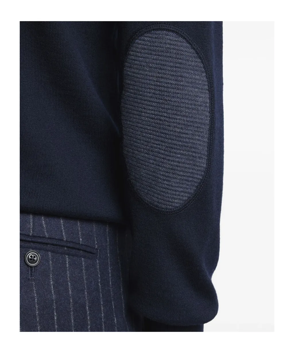 Elbow-Patch Wool Sweater