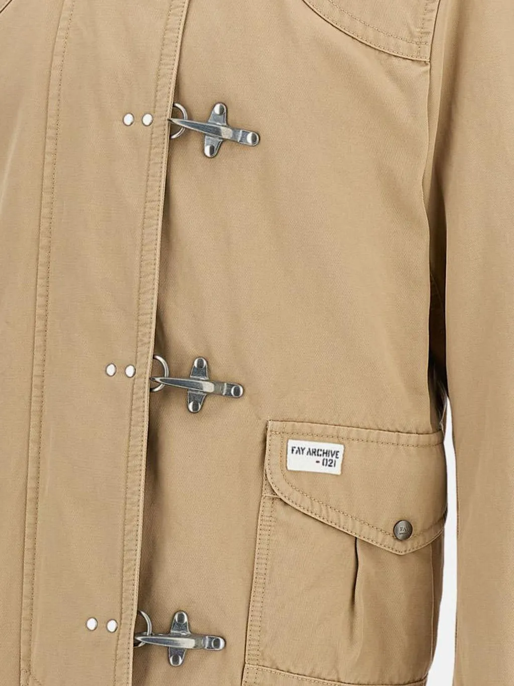 Toggle-Closure Canvas Jacket
