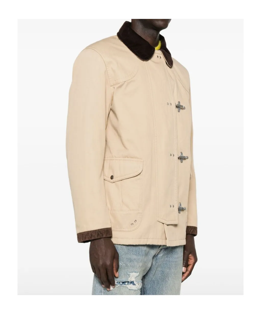 Toggle-Closure Canvas Jacket