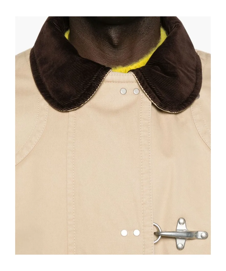 Toggle-Closure Canvas Jacket