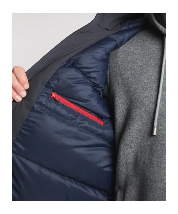 Hooded Gabardine Caban Coat