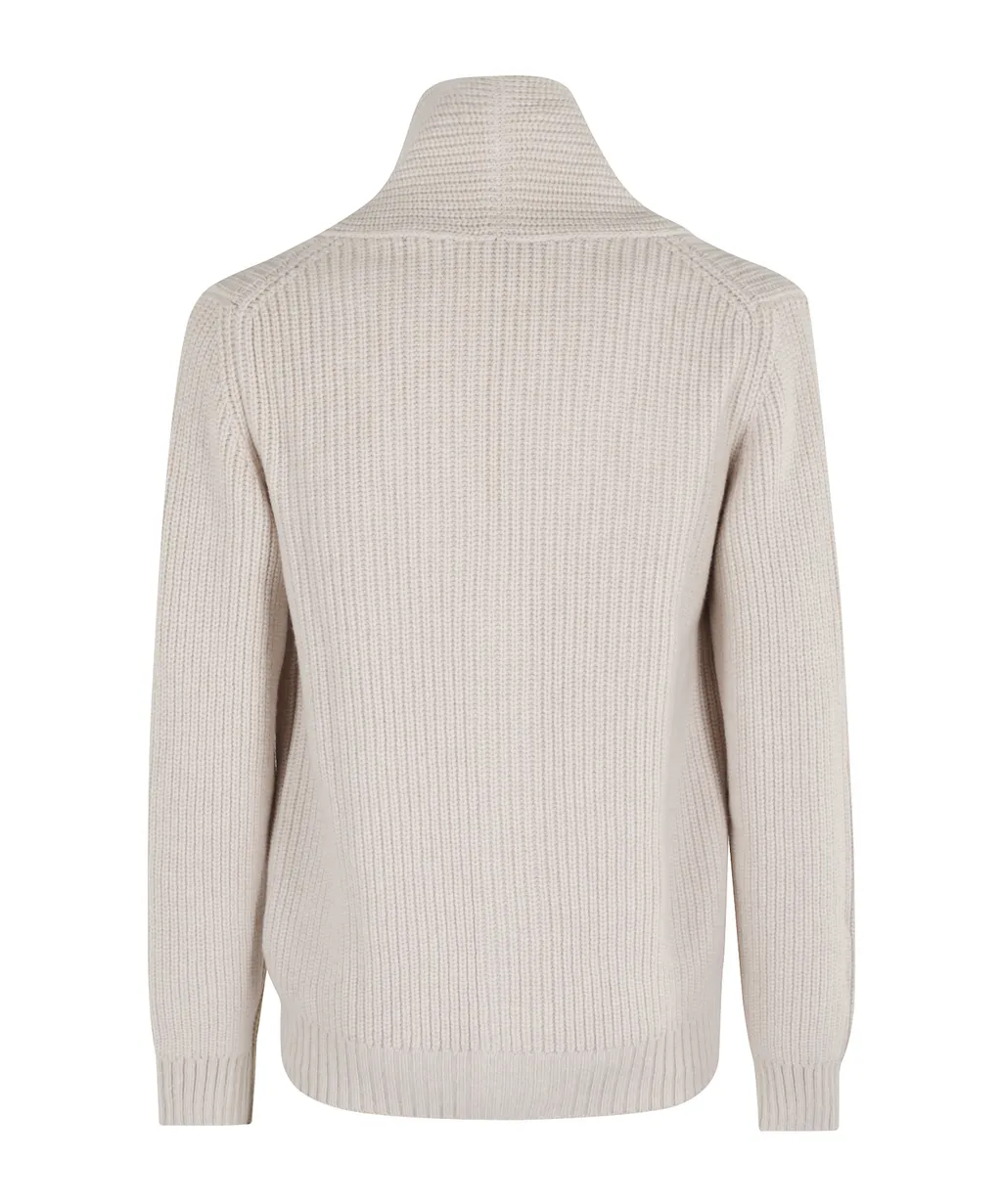 Shawl-Collar Cardigan