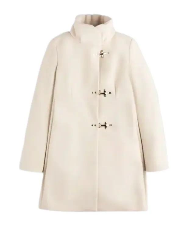 Empire Line Hook-Fastening Coat