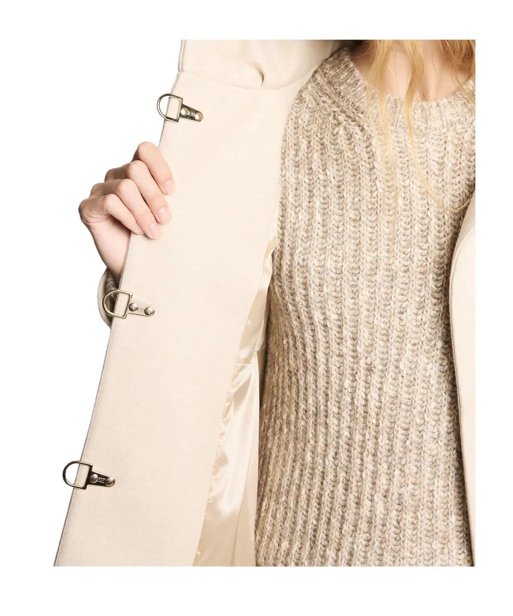 Empire Line Hook-Fastening Coat