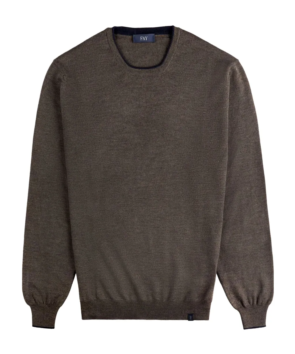Elbow-Patch Wool Sweater