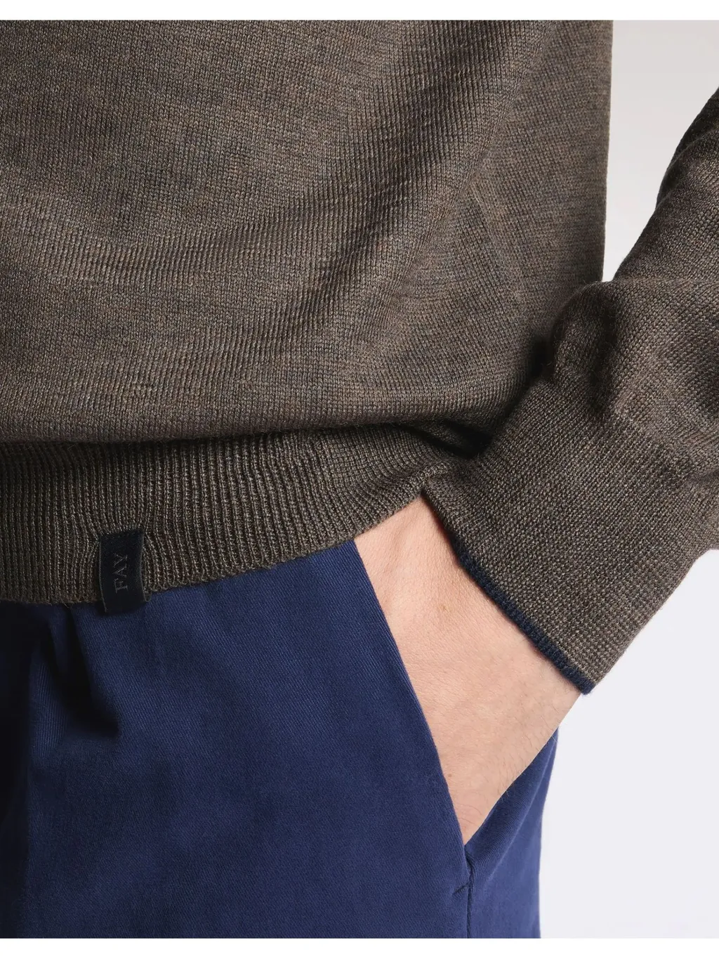 Elbow-Patch Wool Sweater