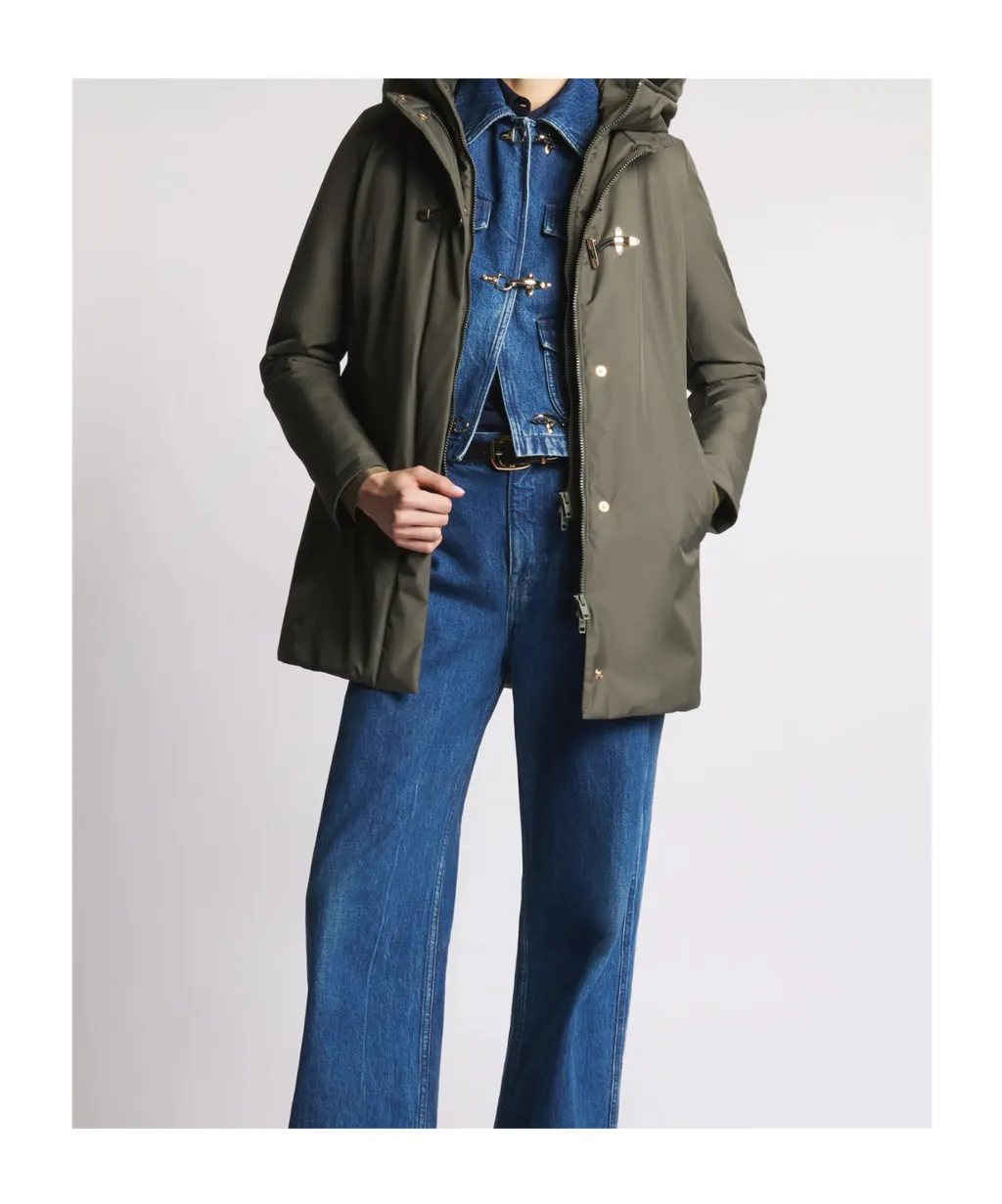 Technical Gabardine Toggle Coat