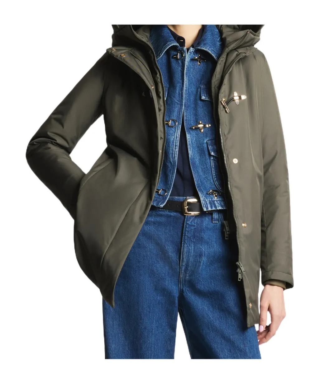 Technical Gabardine Toggle Coat