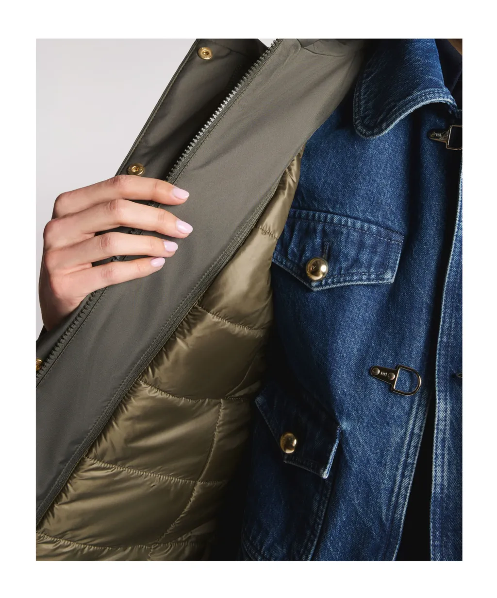 Technical Gabardine Toggle Coat