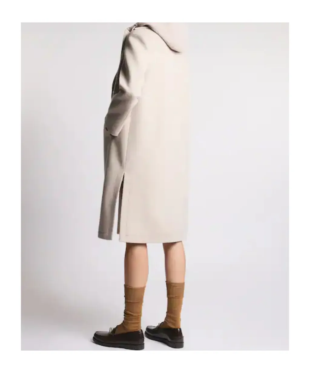 Double Wool Jersey Coat