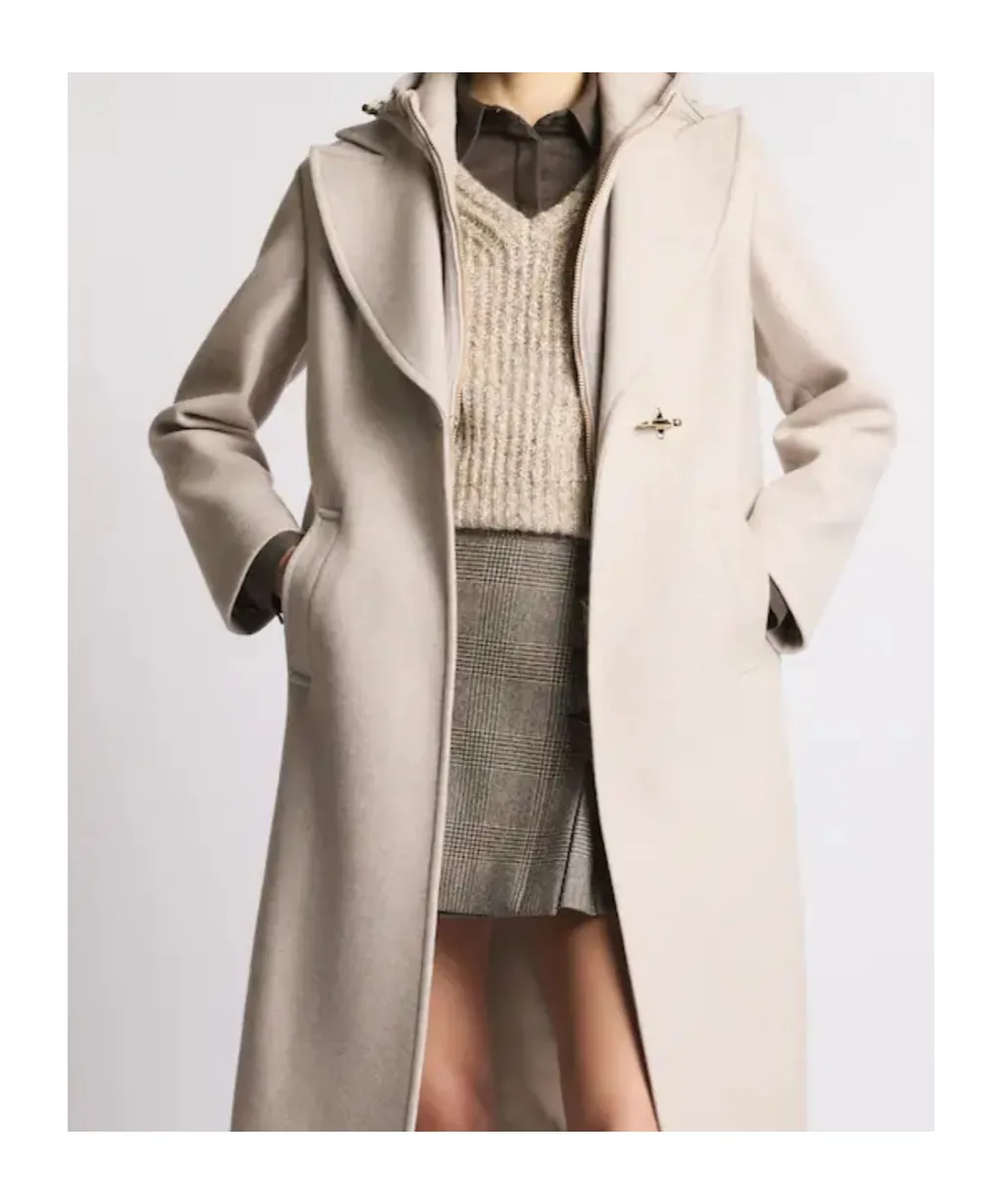 Double Wool Jersey Coat