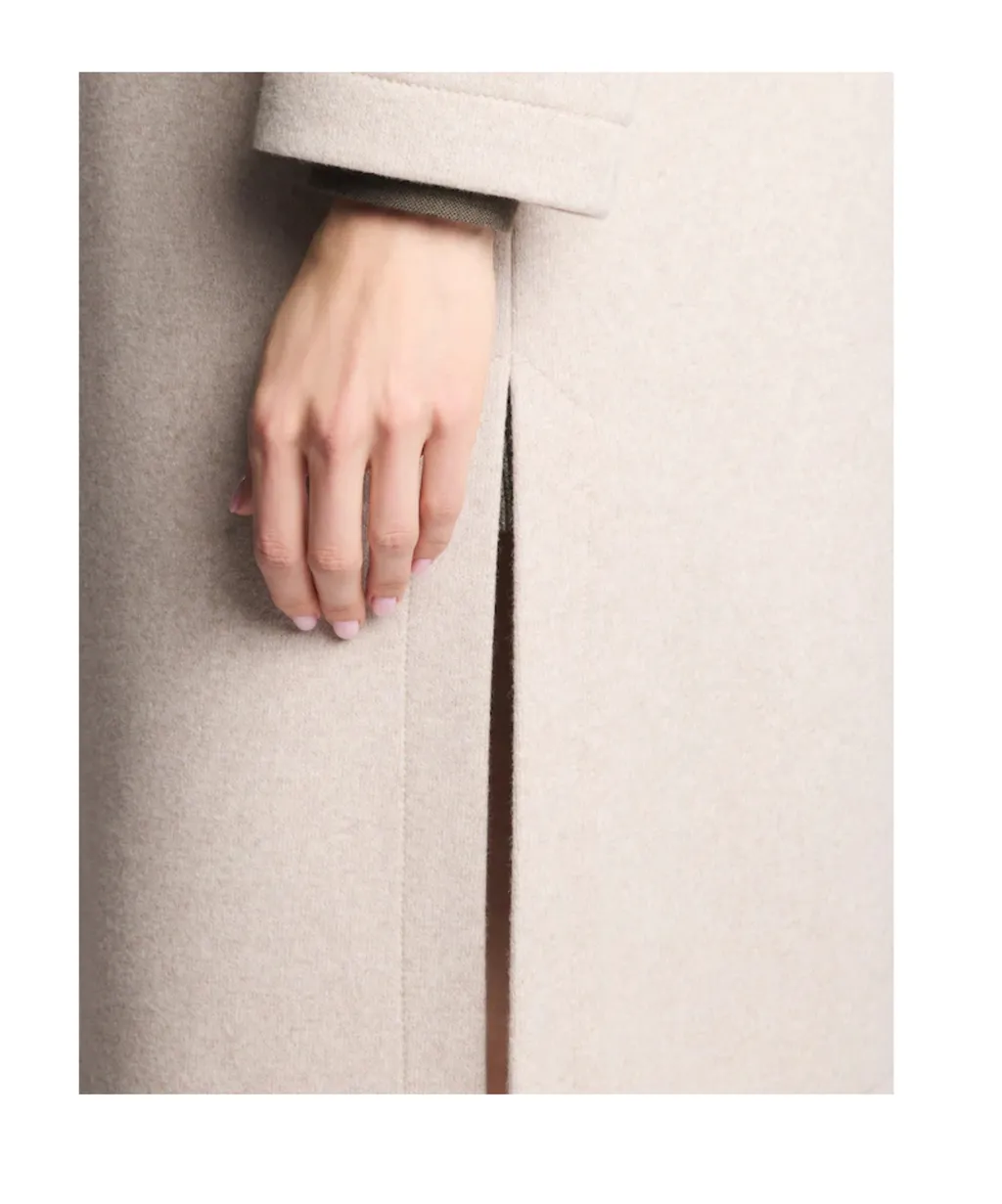 Double Wool Jersey Coat