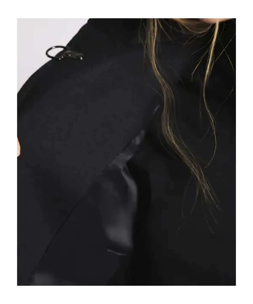 Virginia Velvet-Trimmed Coat