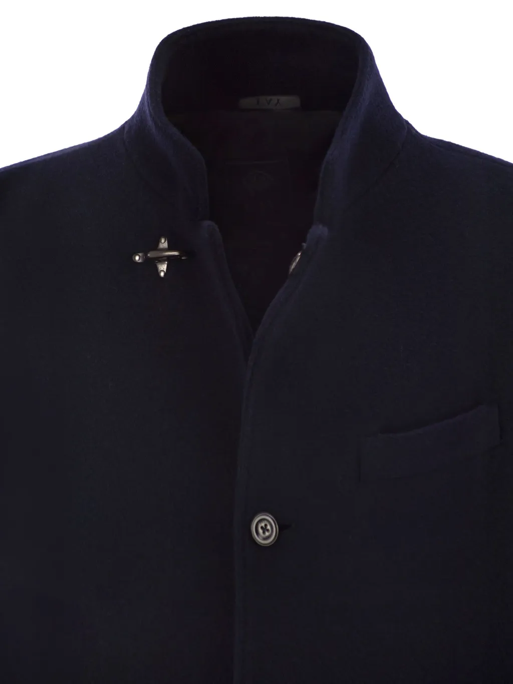 Herringbone Wool-Blend Coat