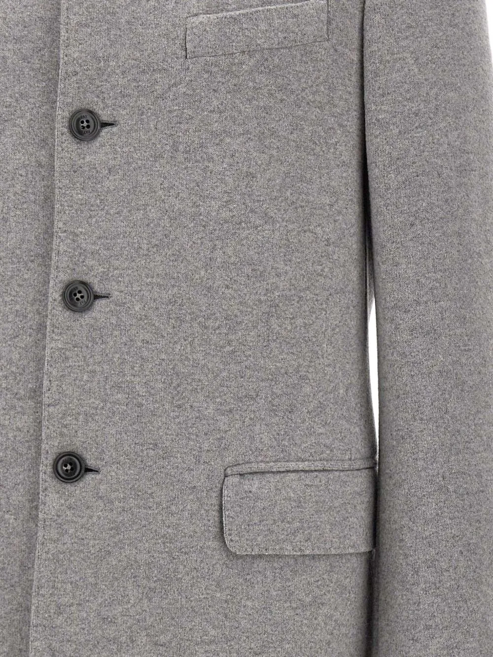 Herringbone Wool-Blend Coat