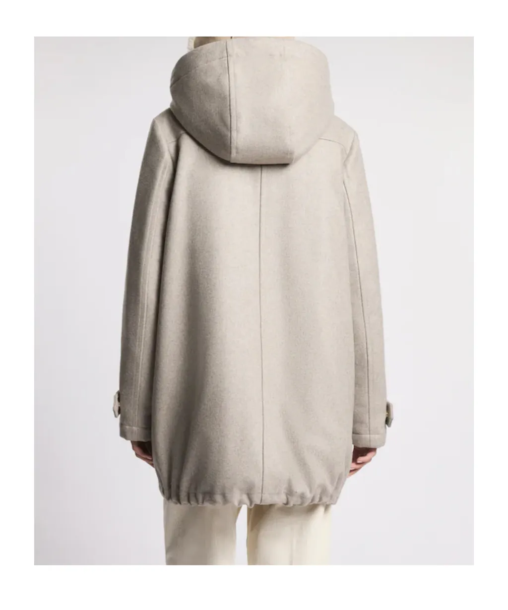 Quilted Wool-Blend Parka