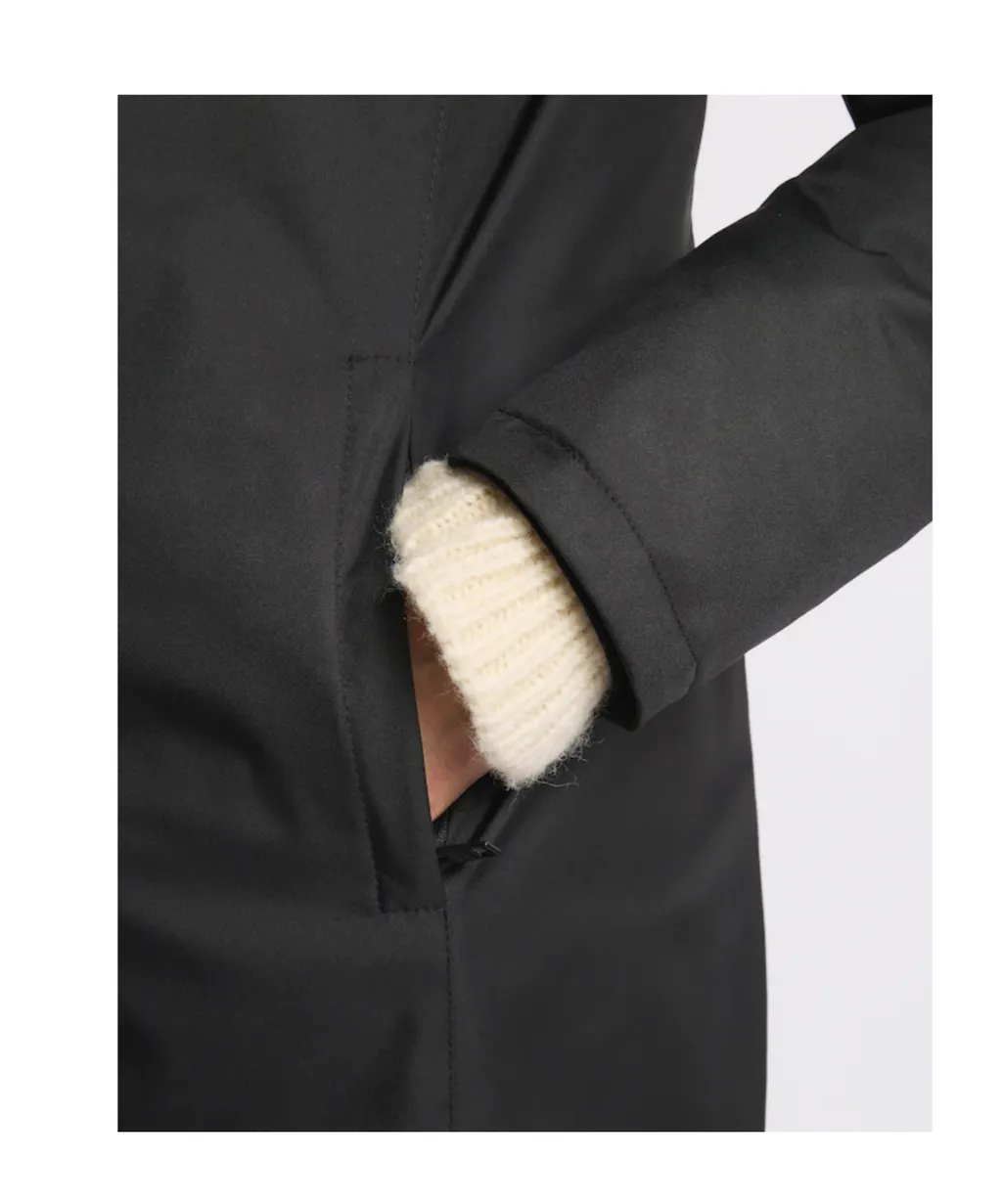 Technical Gabardine Toggle Coat