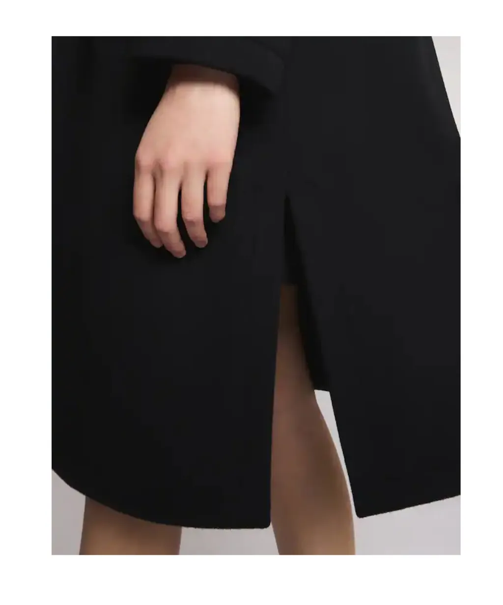 Double Front Hooded Coat