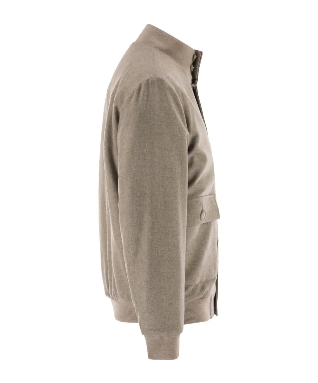 Suede Bomber Jacket
