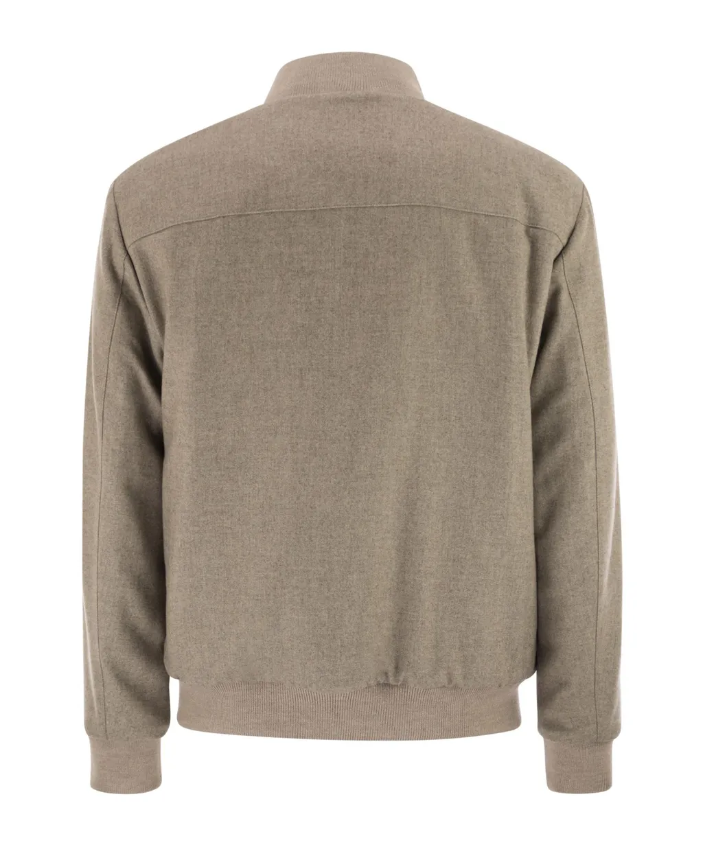 Suede Bomber Jacket