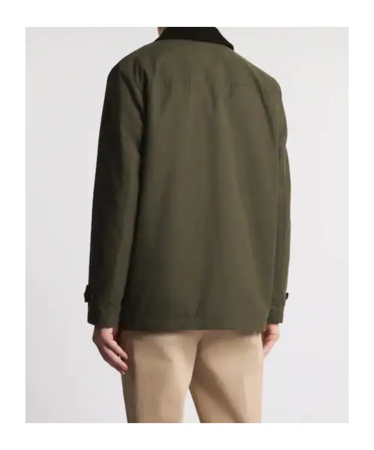 Morning Raincoat With Velvet Collar