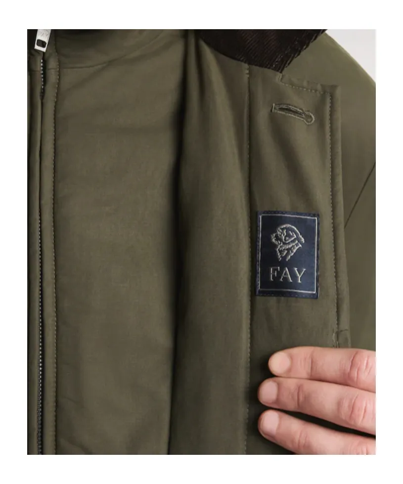 Morning Raincoat With Velvet Collar