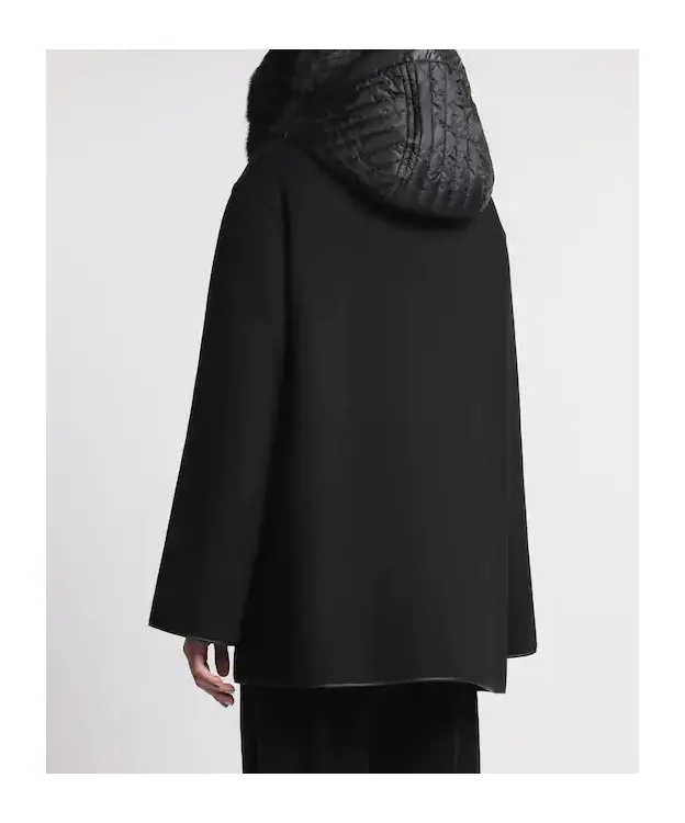 Hooded Wool-Cashmere Pea Coat