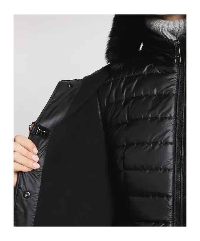 Hooded Wool-Cashmere Pea Coat
