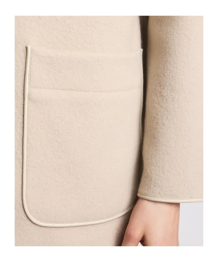 Hooded Wool-Cashmere Pea Coat