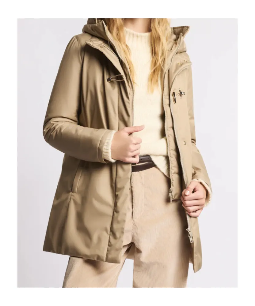 Technical Gabardine Toggle Coat