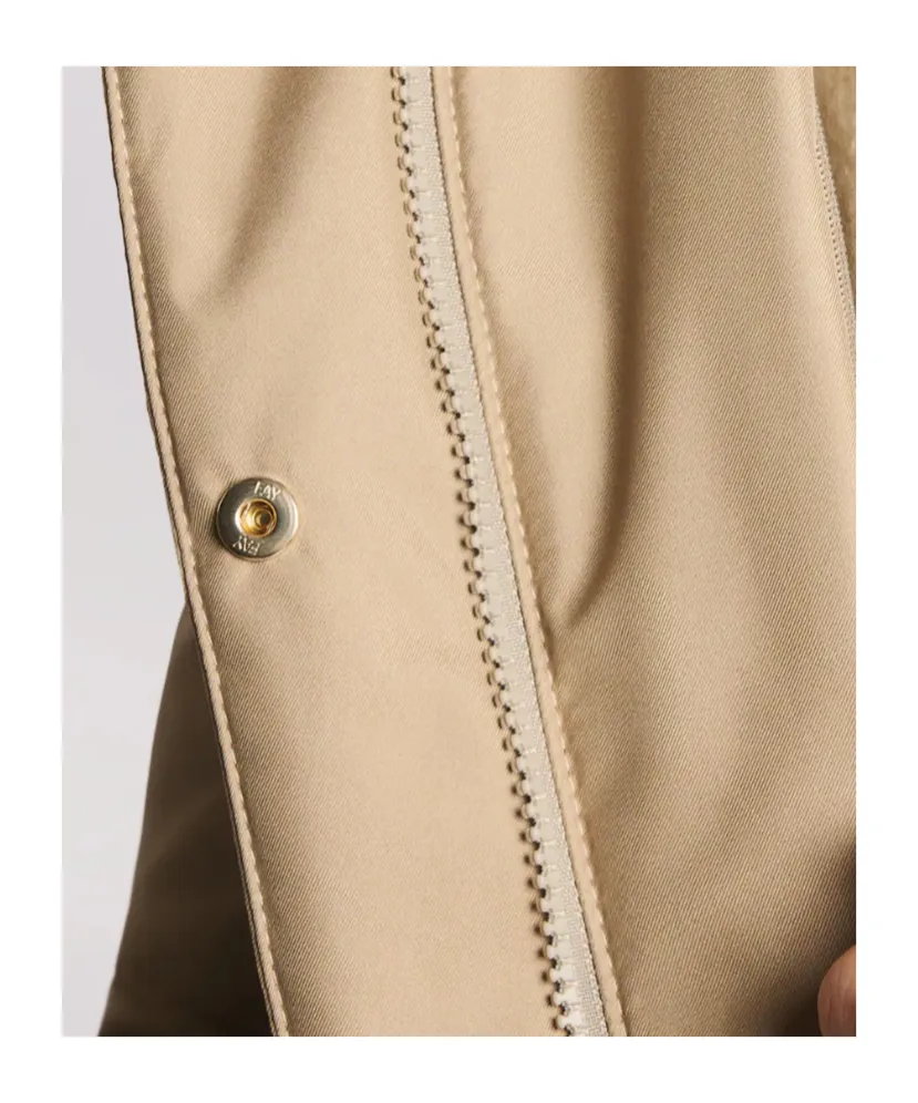 Technical Gabardine Toggle Coat