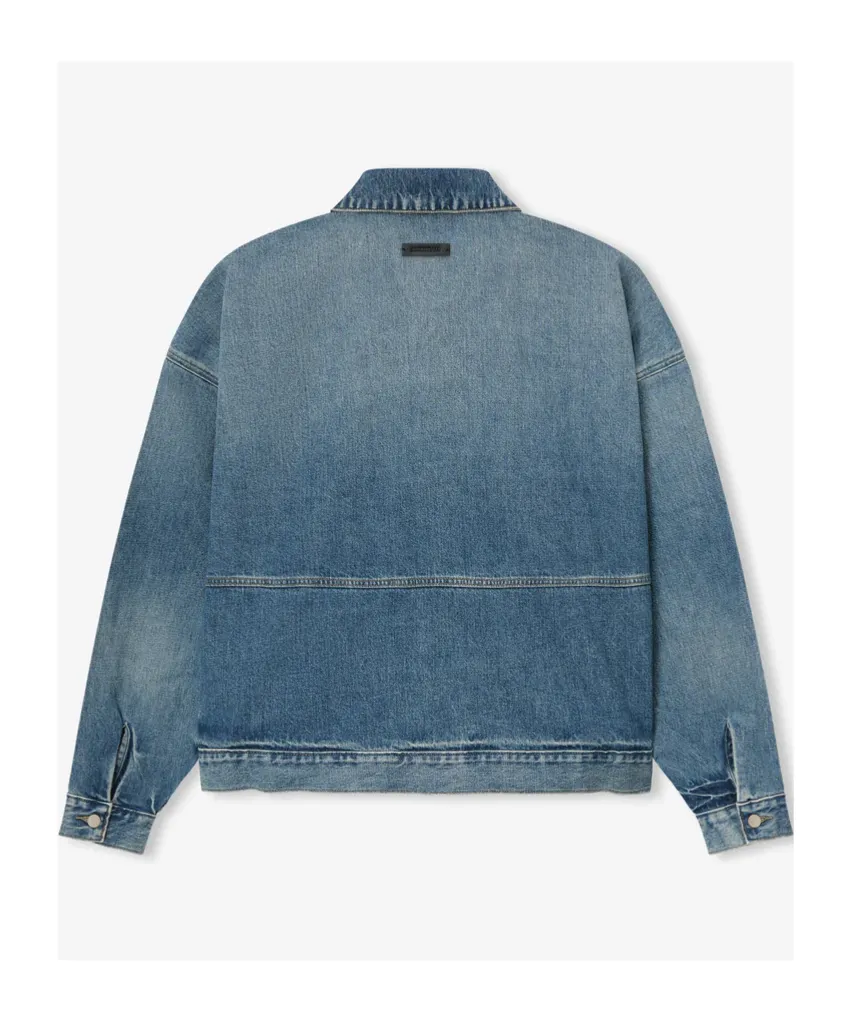 Zip-Front Denim Jacket