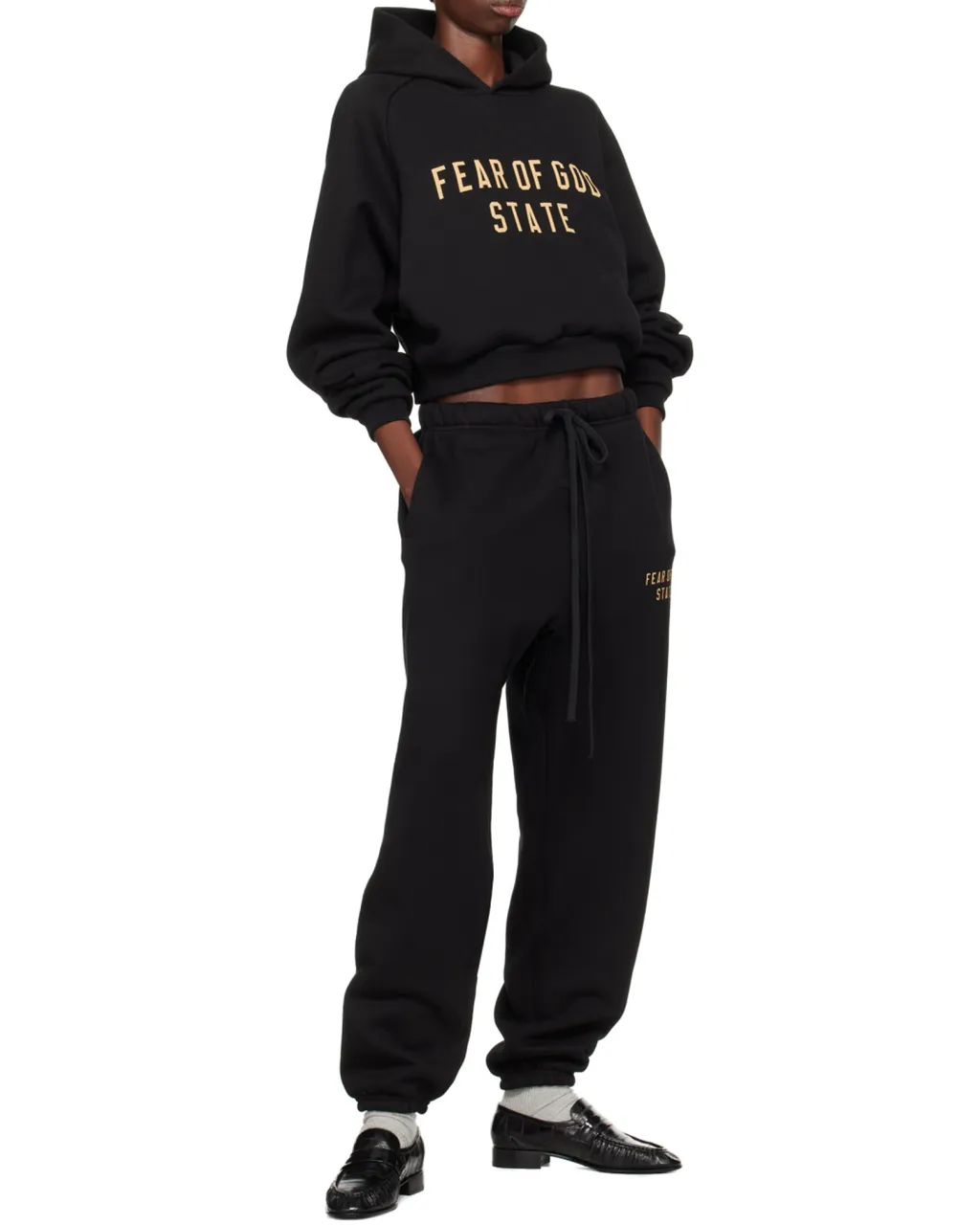 Logo Printed Drawstring Track Pants