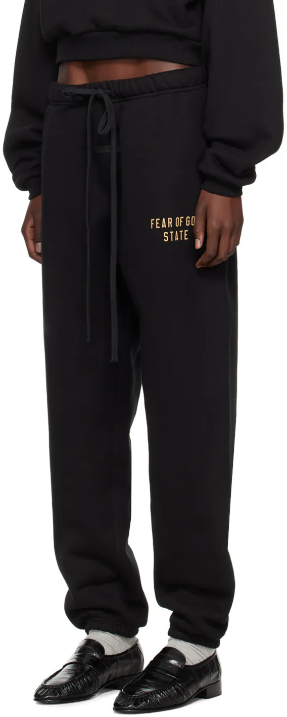 Logo Printed Drawstring Track Pants