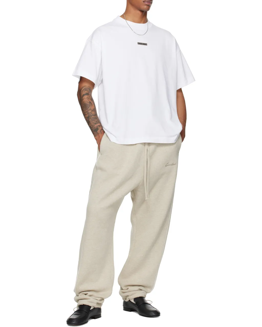 Logo Embroidered Fleece Sweatpants